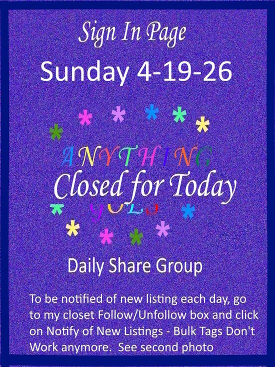 None Other - Sunday 4-19-26 Anything Goes Share Group - Part One Sign In Page